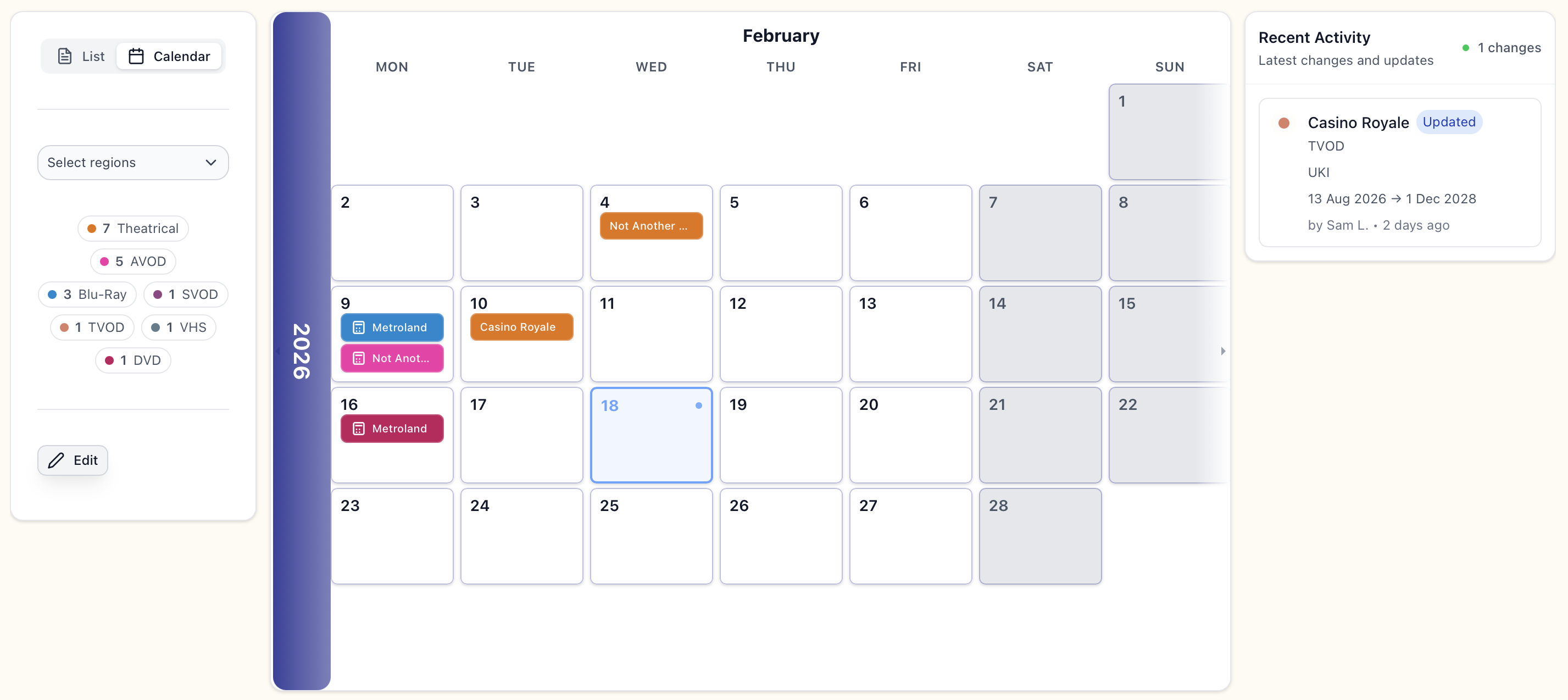 Beyond Routine release schedule